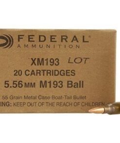 Federal XM193 5.56x45mm  55 GR FMJ 500 Rounds