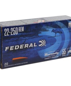 Federal Varmint & Predator Ammunition 22-250 Remington 55 Grain Hornady V-MAX