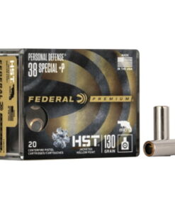 Federal Premium Centerfire Handgun Ammunition .38 Special +P 130 grain HST Jacketed Hollow Point Centerfire Pistol Ammunition P38HST1S Caliber: .38 Special +P, Number of Rounds: 20,