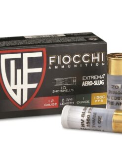 Fiocchi, 12 Gauge, 2 3/4", 1 oz., Max Rifled Slugs, 10 Rounds